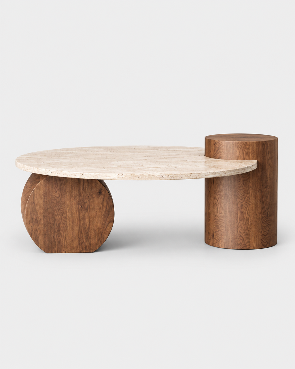 The Tsuchi Coffee Table — Travertine
