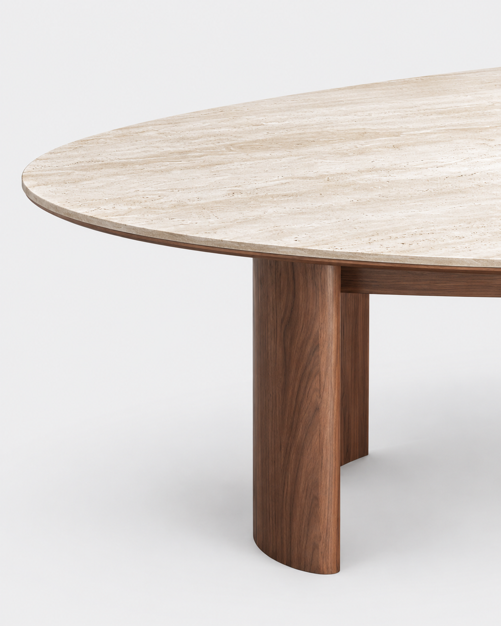 The Nagomi Dining Table — Oval Stone