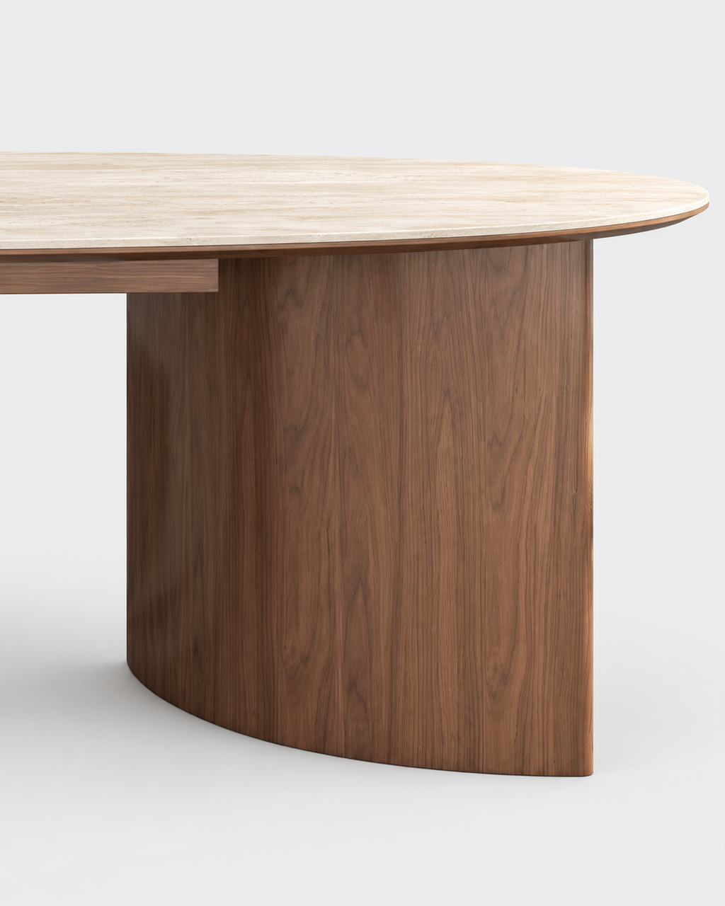 The Nagomi Dining Table — Oval Stone