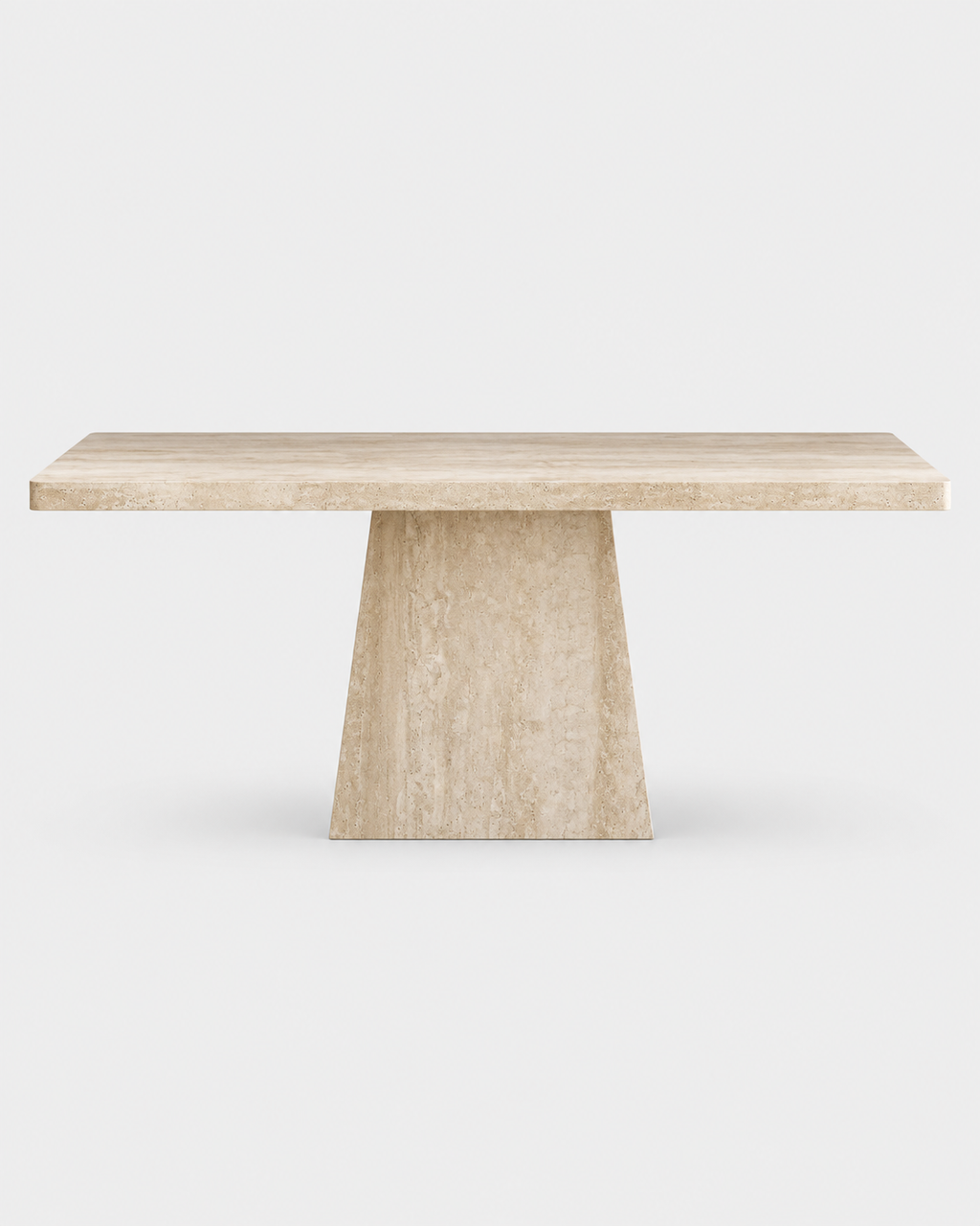 The Kaze Dining Table — Travertine