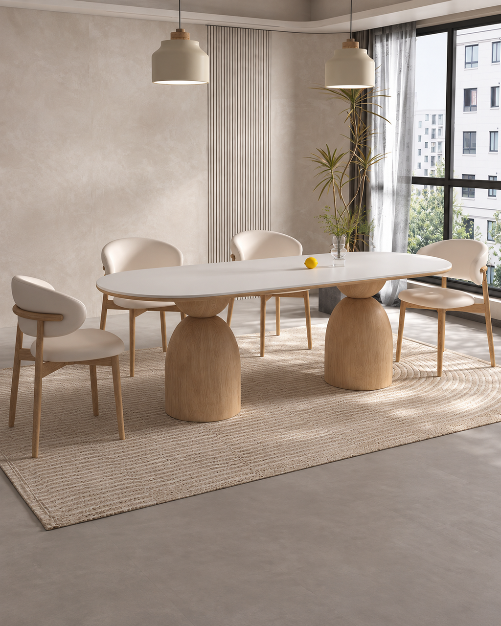 The Kiri Dining Table — Rock Slab