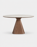 The Ensō Dining Table — Round Rock Slab