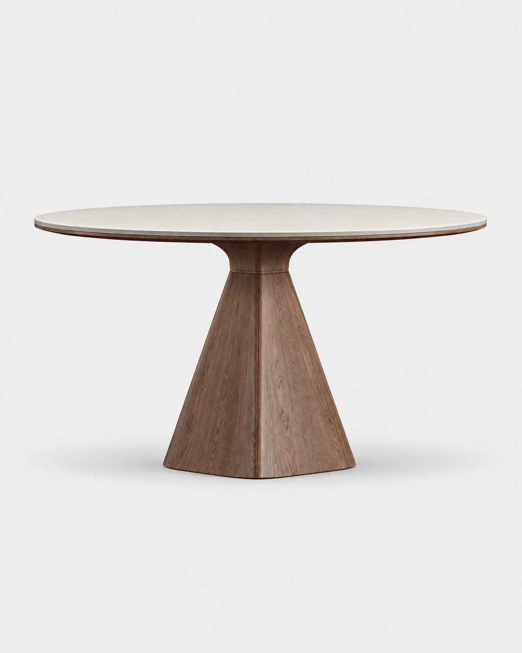 The Ensō Dining Table — Round Rock Slab