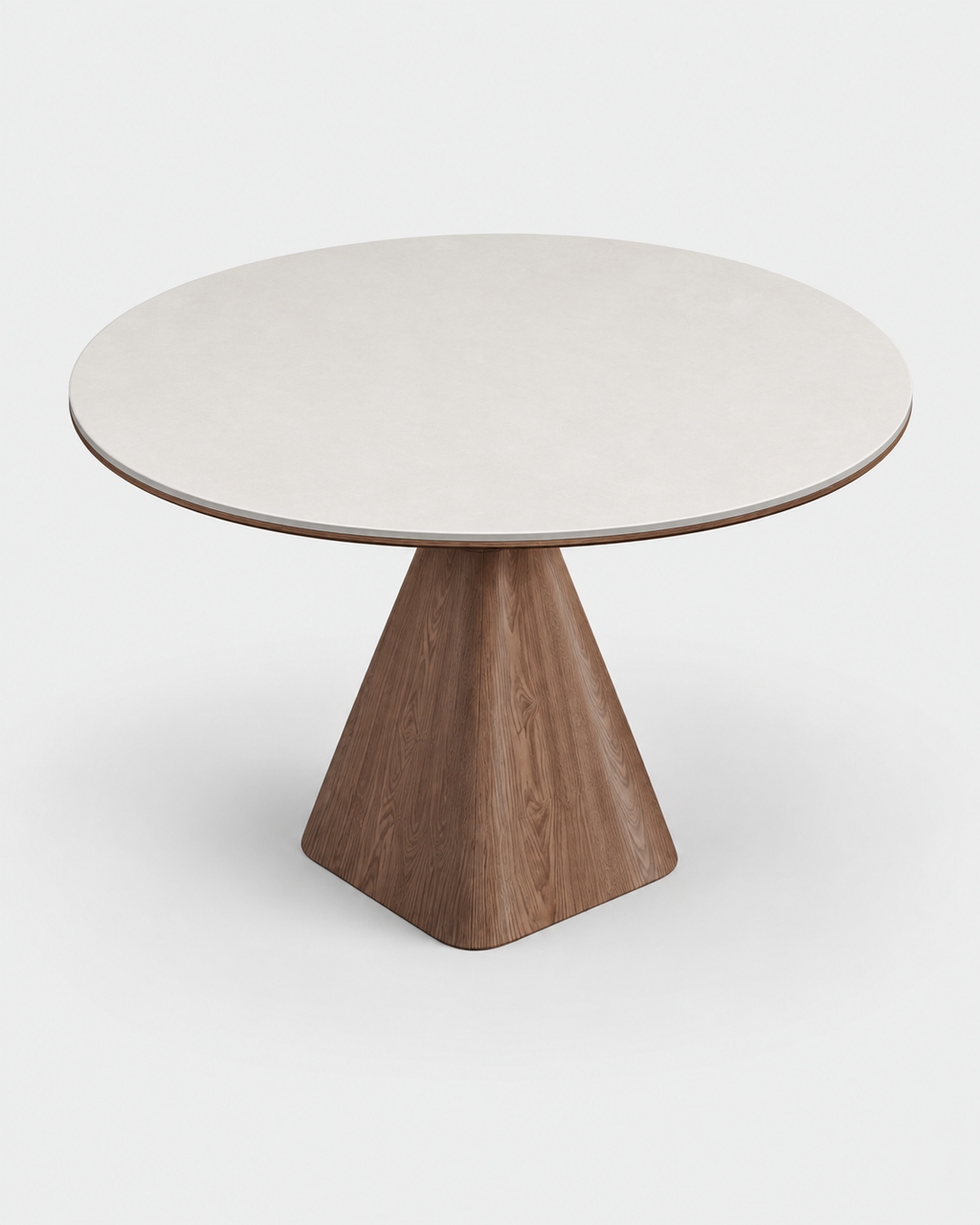 The Ensō Dining Table — Round Rock Slab
