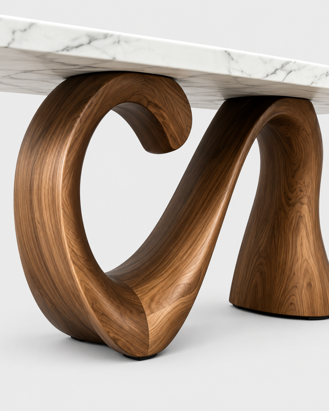 The Uzu Dining Table — Sculptural Base