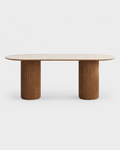 The Shizuka Dining Table — Oval Stone
