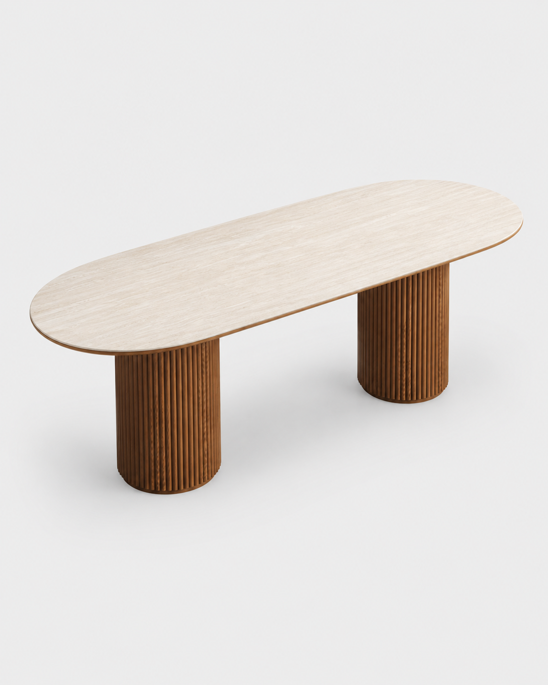 The Shizuka Dining Table — Oval Stone