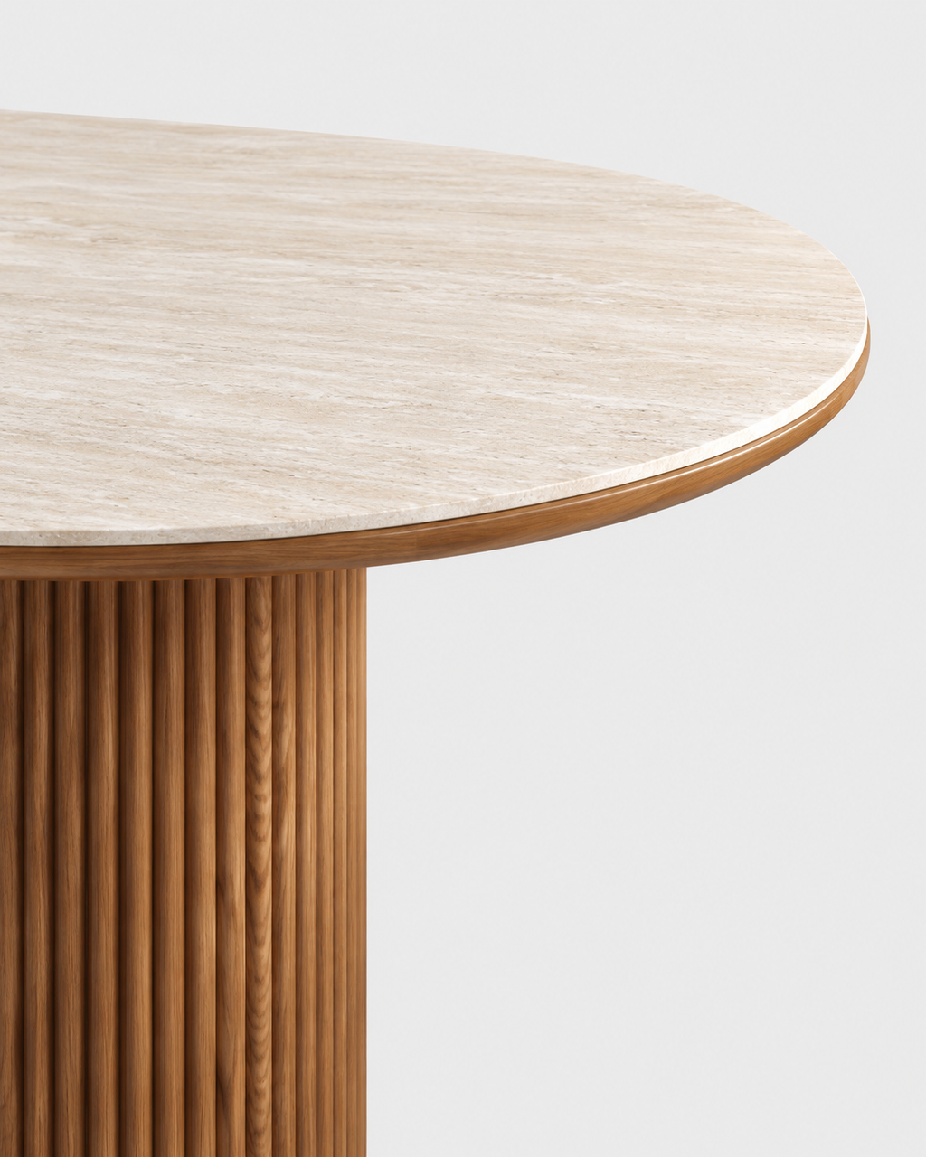 The Shizuka Dining Table — Oval Stone