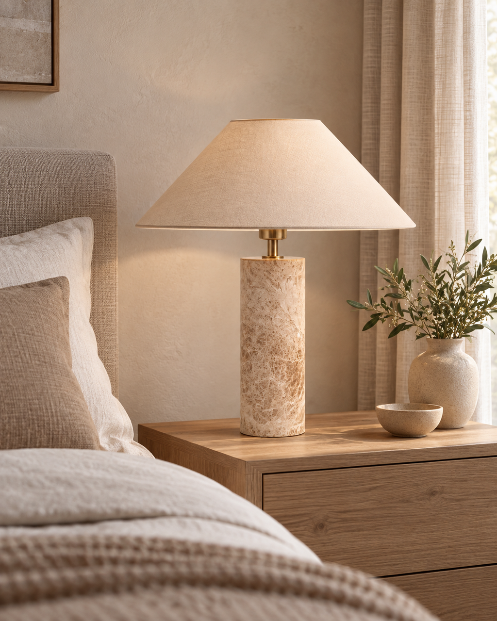 The Yoru Table Lamp — Stone