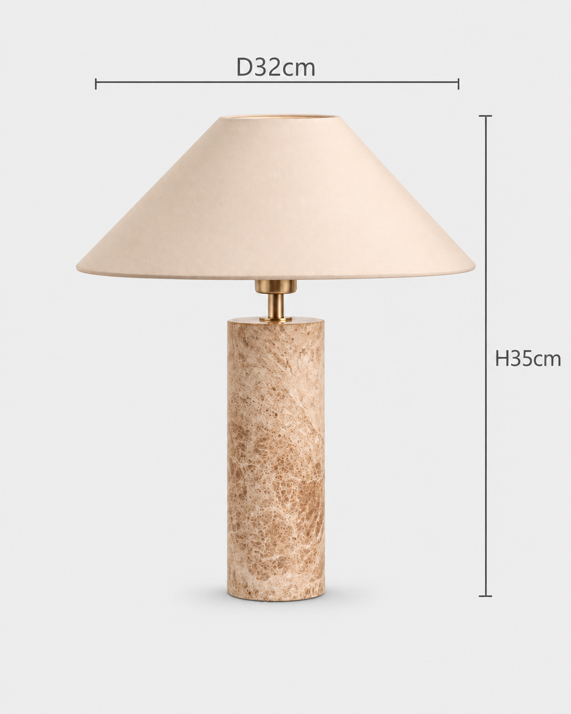 The Yoru Table Lamp — Stone