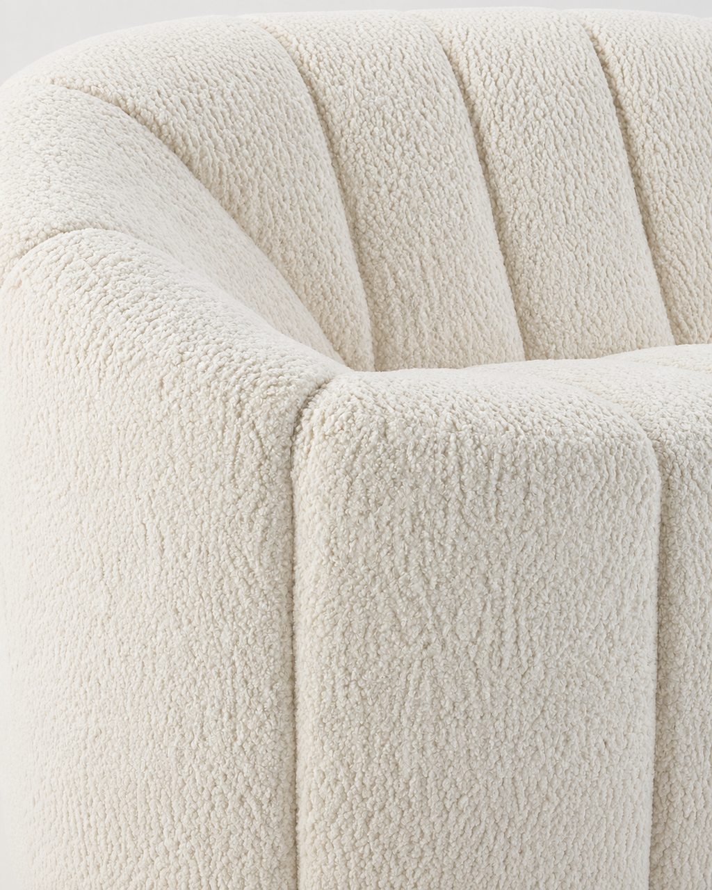 The Yuki Sofa — White Sherpa