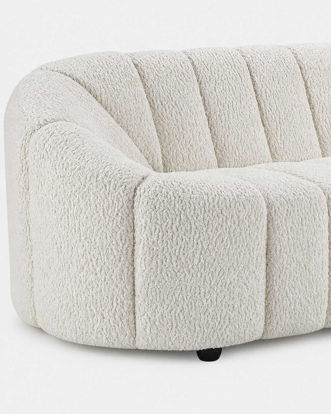 The Yuki Sofa — White Sherpa