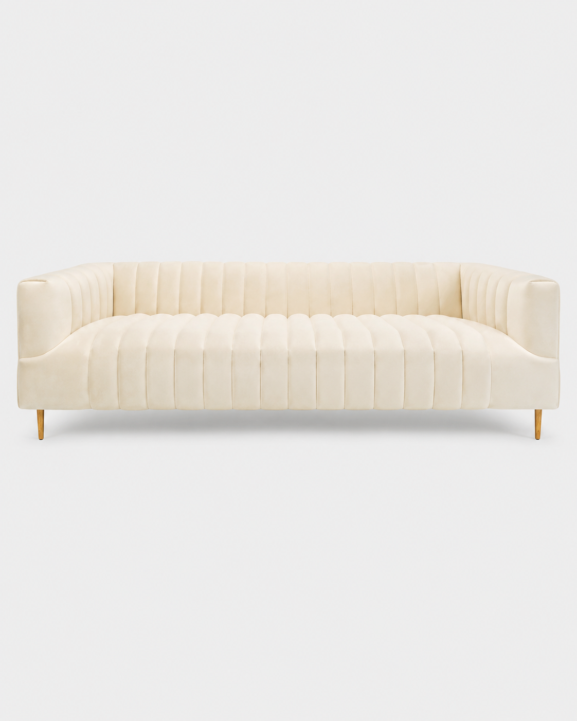 The Kin Sofa — Ivory Velvet