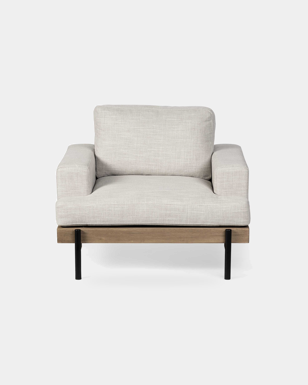The Haru Accent Chair — Cream Fabric